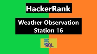 Weather Observation Station 16 Hackerrank Solution - SQL | Hackerrank SQL