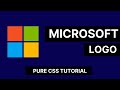 Awesome Microsoft Logo Design Using Only HTML & CSS | Pure CSS Tutorial CodeWithTanmay
