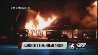 Police say arson caused downtown Idaho City fire
