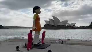 Squid Game takes over Sydney Harbour, Australia for Halloween