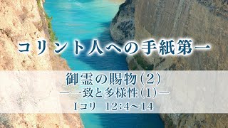 コリント人への手紙第一（22）「御霊の賜物（2）− 一致と多様性(1)−」12：4〜14