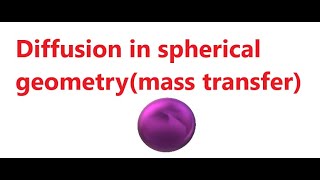 Diffusion in spherical geometry