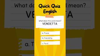 What does this word mean? | Quick Quiz English