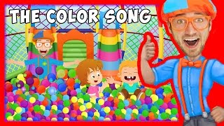 The Color Song by Blippi | Learn Colors for Toddlers