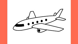 How to draw an AIRPLANE step by step / drawing plane easy