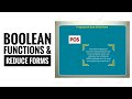 Boolean Functions and Reduce Forms  | Guide for Beginners | Computer Science with Python