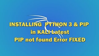 Install Python 3 in Kali all version | PIP not Found Error Fixed | Pip3 Install | Cocoon Campus
