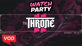 [VOD] - Nairo - WATCH THE THRONE TOP 8 WATCH PARTY! NO CAP THIS TIME SPAR OR GO W [SSBU] (Nov 10th)