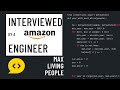 Python interview with an Amazon engineer: Max living people