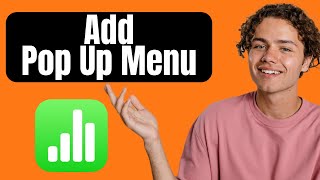 How To Add a Pop Up Menu In Apple Numbers Spreadsheet