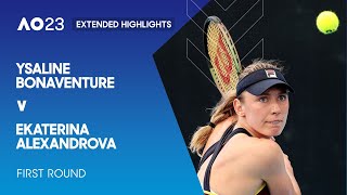 Ysaline Bonaventure v Ekaterina Alexandrova Extended Highlights | Australian Open 2023 First Round