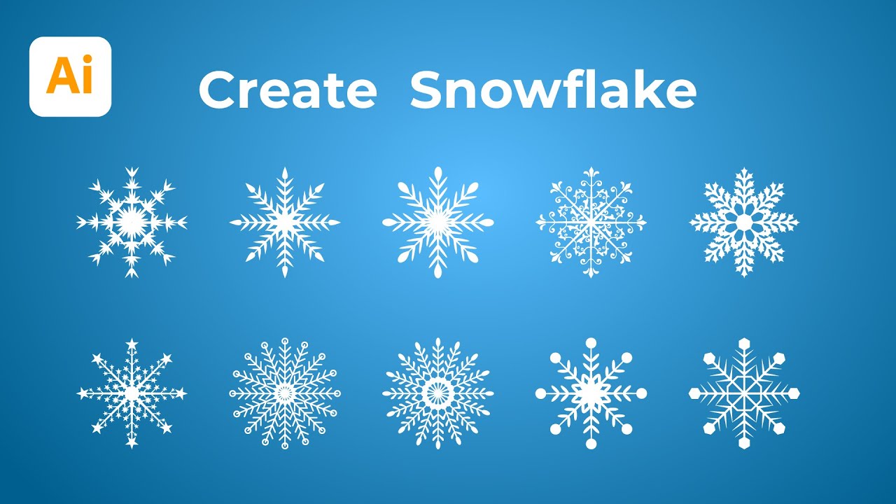 How To Draw Snowflakes In Illustrator