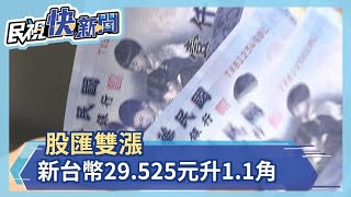 股匯雙漲 新台幣29.525元升1.1角－民視新聞