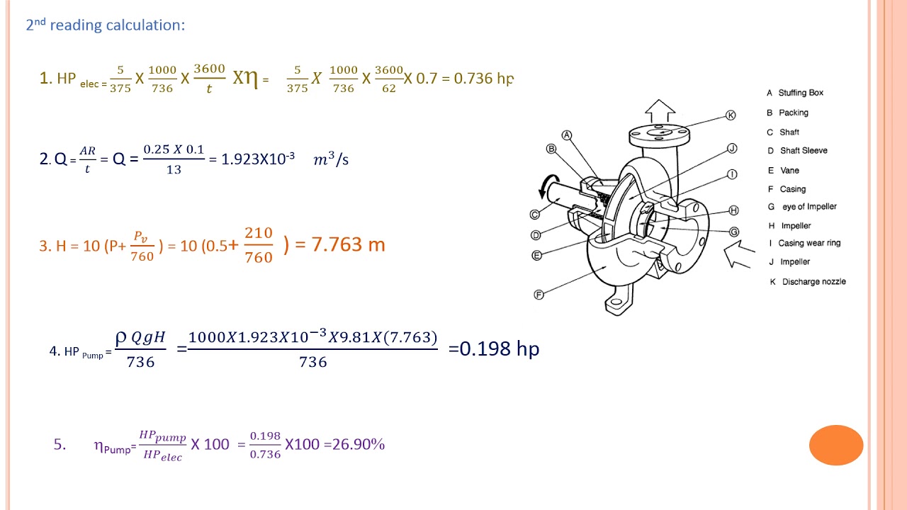 # Centrifugal Pump Reading With Calculation (mechanical Engineering ...