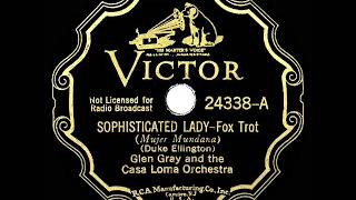 1933 HITS ARCHIVE: Sophisticated Lady - Glen Gray Casa Loma (instrumental)