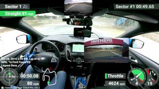 Ford RS Laguna Seca Onboard with Lap Timer Overlay