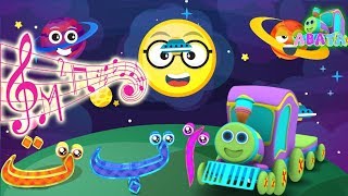 Galaxy Planet Arabic Alphabet Song Cartoon 3D Animation With Battar Hijaiyah Trains For Children