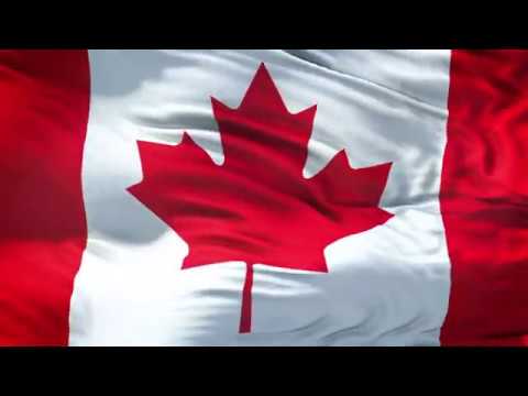 Canada Flag 5 Minutes Loop Free 4k Stock Footage Realistic Canadian