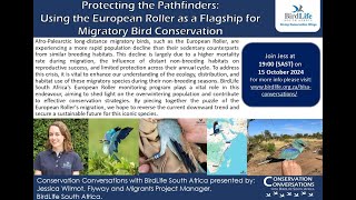 Conservation Conversations: Migration and migratory birds - Jessica Wilmot (15Oct2024)