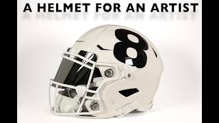 This helmet belongs in an art gallery