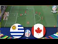 Canada vs Uruguay | Copa America 2024 | Full Match All Goals | Pes21 Gameplay