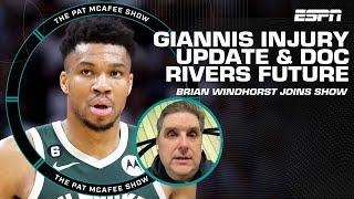 Brian Windhorst's update on Giannis’ injury & Doc Rivers’ future in Milwaukee |