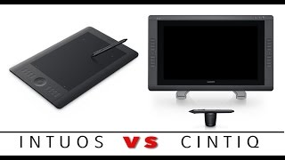 Wacom Intuos 5 Vs Cintiq 22HD Demonstration - Using Photoshop - Video