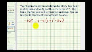 Ex:  Integer Application:  Overdrawn Checking Account