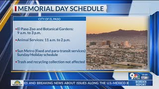 List of El Paso closures for Memorial Day