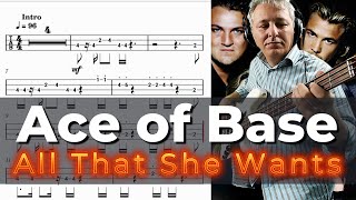 All That She Wants - Ace of Base (Bass Cover) + TABS