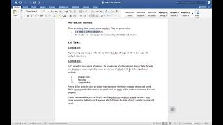 Lab 9 - Interfaces in Java - Spring 2023