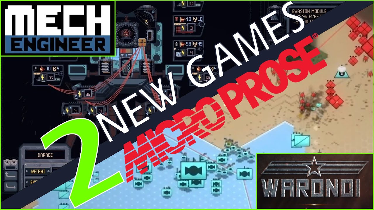Microprose Join Release 2 New Games Mech Engineer Waronoi Youtube