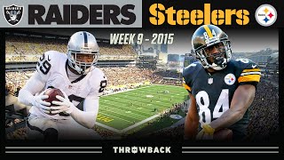 AB DETONATES for 284 Yards! (Raiders vs. Steelers 2015, Week 9)