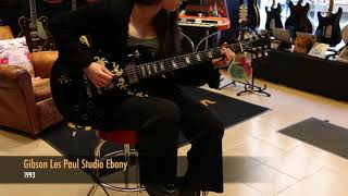 Gibson Les Paul Studio Ebony from 1993 played at Guitare Collection Paris