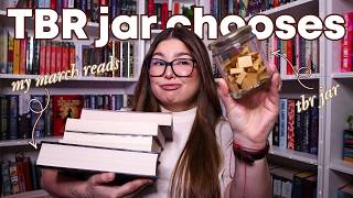 TBR prompt jar chooses my march reads! let's make a march TBR together 🌱✨📫