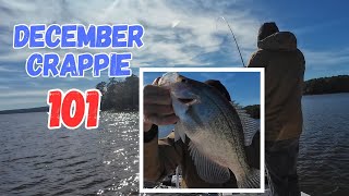 December Crappie 101 - Crappie Fishing in December - Tips w/ Livescope Footage