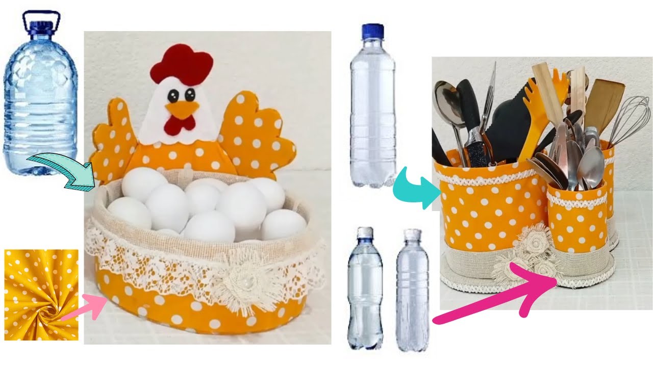Manualidades Con Reciclaje Set De Cocina Con Botellas De Plástico Youtube