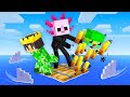 Minecraft But We're MOBS on ONE RAFT!