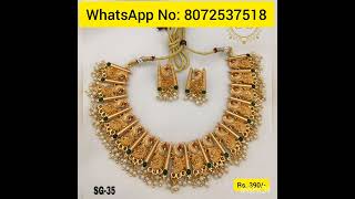 Today Latest jewellery collection on Rs. 90 onwards... 28|07|2023