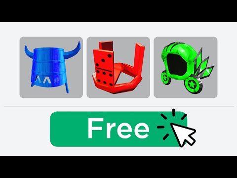 HOW TO GET THESE FREE ROBLOX ITEMS