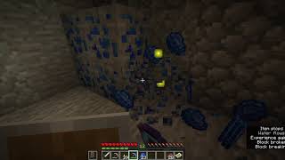 Satisfying lapis lazulli ore mining with a fortune III pickaxe