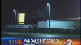 Vandals tag Miamisburg High School with graffiti