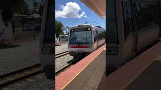 Transperth a series (4 car) arriving at kenwick station