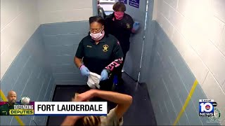 Broward sheriff defends 3 detention deputies who were arrested on battery charges