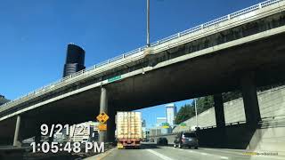 Timelapse Driving: Tukwila to Bothell 21 September 2021