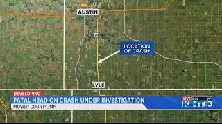 Fatal head-on two-car crash under investigation in Mower County