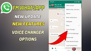 FM WHATSAPP New Update And Voice changer options | fm whatsapp new update