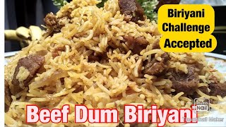 Beef Dum Biriyani ll One Pot Biriyani ll பீஃப் குக்கர் தம் பிரியாணி