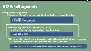 Chapter 6.12 Default Parameters / Programming lab 6-6