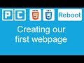 HTML5 and CSS3 beginners tutorial 2 - creating our first web page